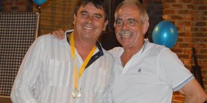 Hannes Smuts (links), Algehele 2de plek, saam met Philip Fourie
